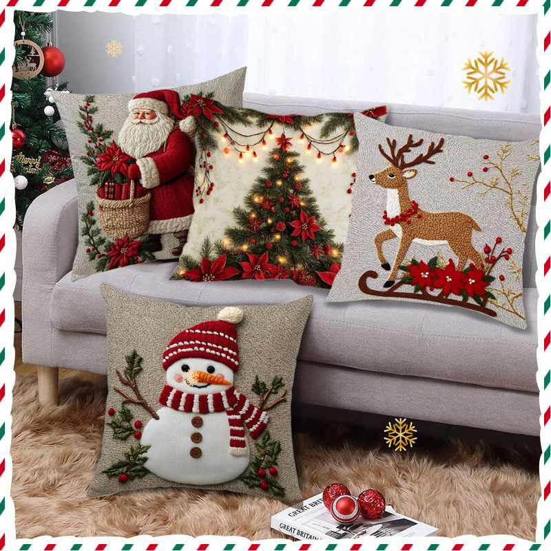 Elevate Your Holiday Decor with Festive Christmas Throw Pillows